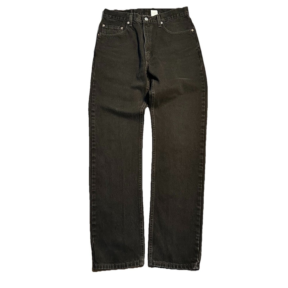 Vintage Levis Jeans Mens 30x33 (Tag 33x34) Black 505 Regular Zip USA Denim Pants